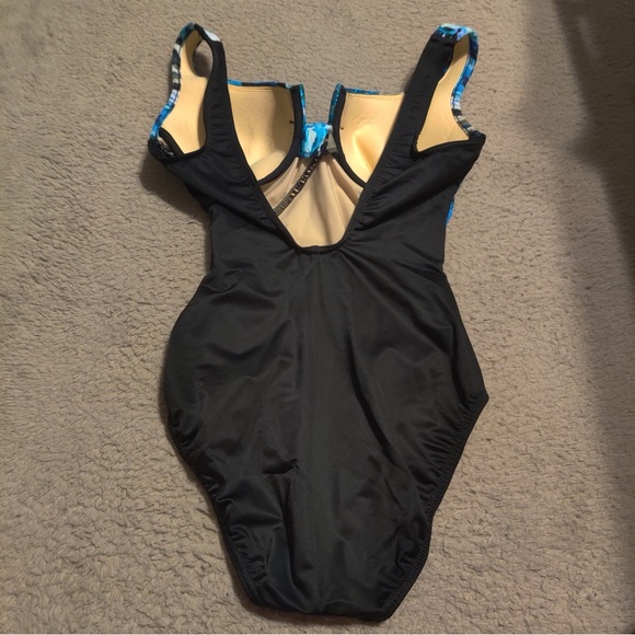 MIRACLESUIT ESCAPE SWIM SUIT BLUE Black BATHING SWIMMING COSTUME One Piece Foil - Picture 7 of 8